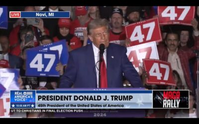 PRESIDENT TRUMP HOLDS MAGA RALLY IN NOVI, MI