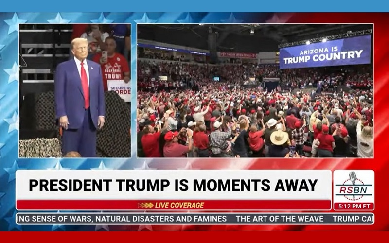 President Trump Holds a Rally in Prescott Valley, AZ